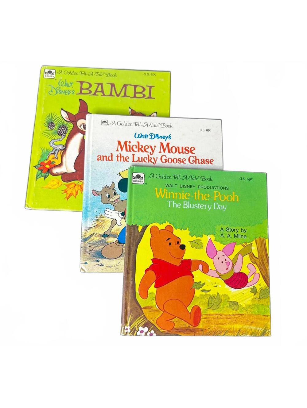 A Golden Tell a Tale Book VTG Disney Set of 3